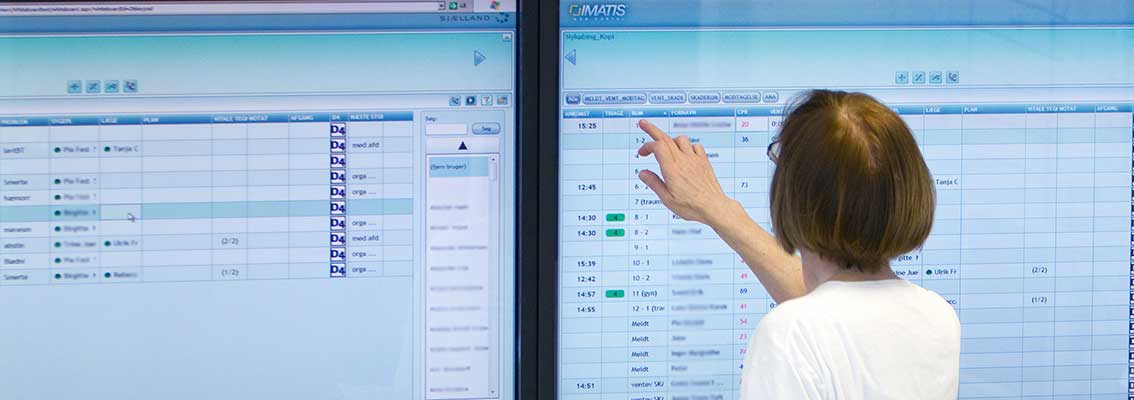 医院的工作人员使用Imatis应用程序来更有效地协调护理、管理任务和沟通。